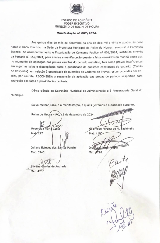 foto Notícia ROLIM DE MOURA